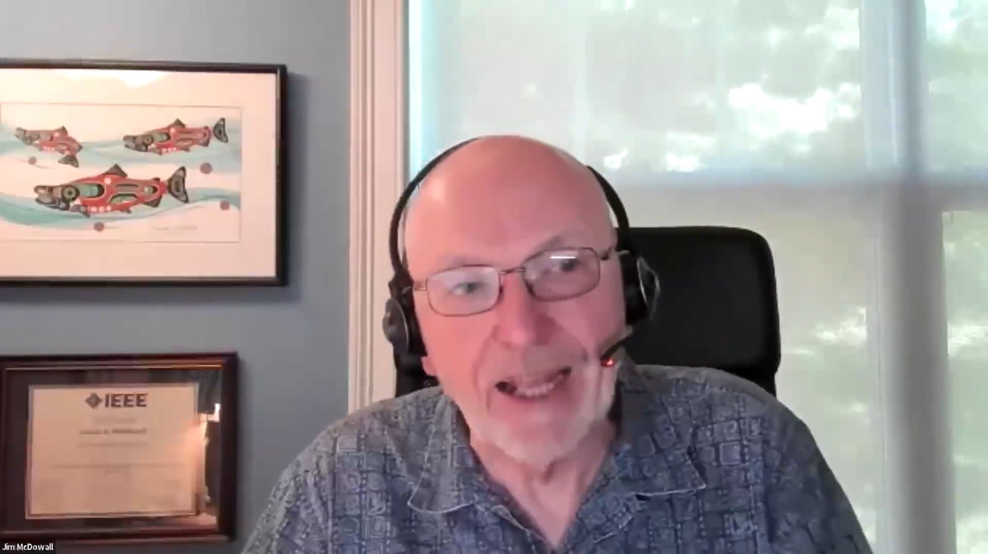 Fire safety consultant Jim McDowall presenting during the August 19, 2026 webinar